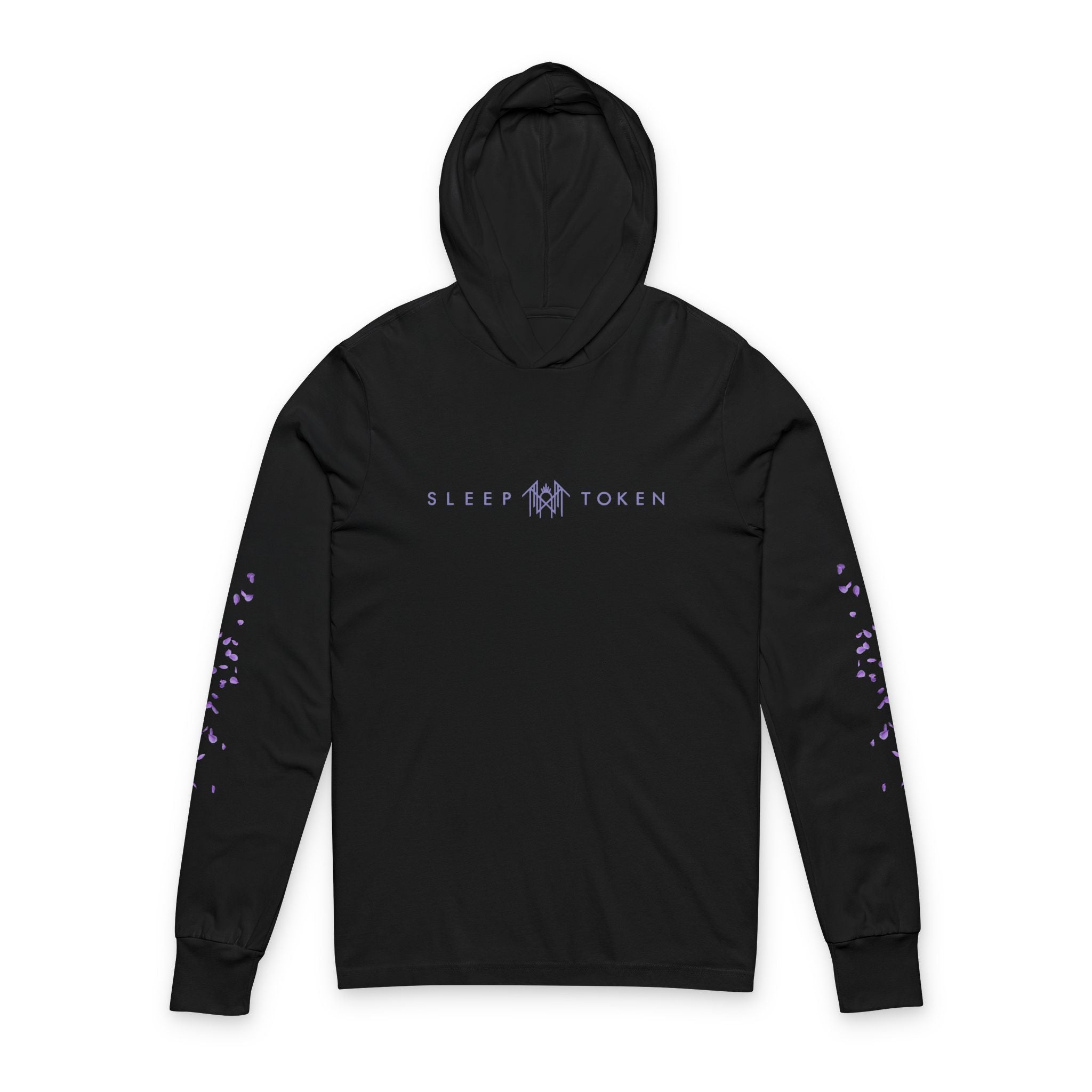 Unisex Hooded Long Sleeve Tee, Casual Streetwear, Music Merchandise, Concert Apparel, Goth Aesthetic, Cozy Gift