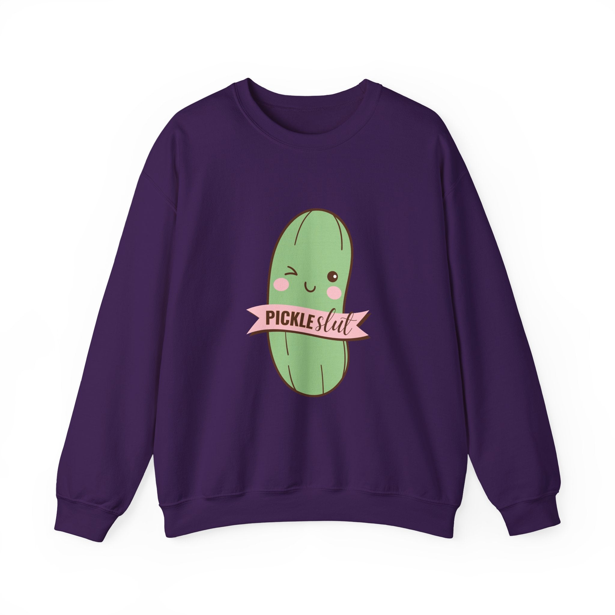 Pickle Lover Crewneck Sweatshirt, Cute Gifting for Foodies, Unisex Funny Sweatshirt, Quirky Casual Wear, Ideal for Birthdays