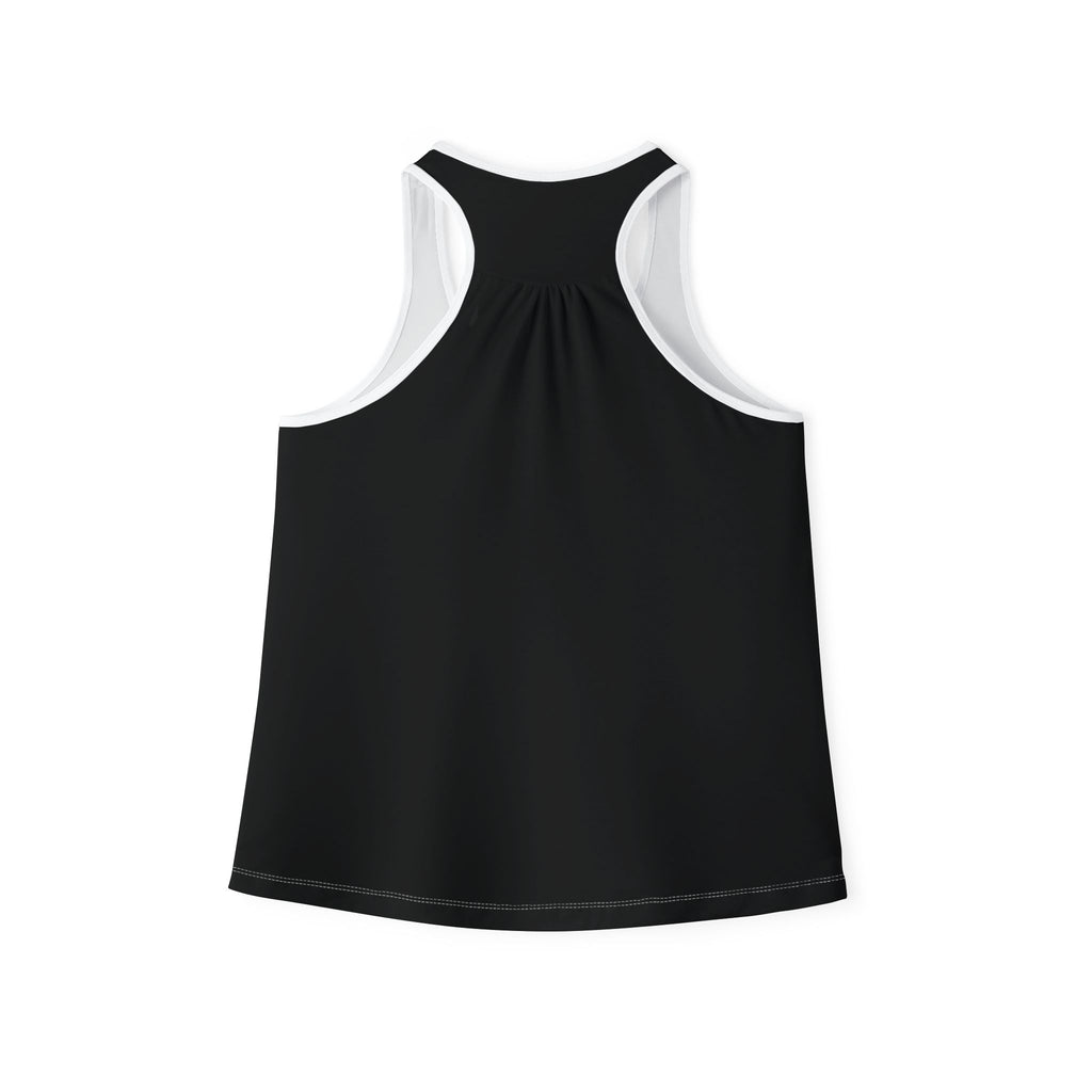 Studded Edge Women's Tank Top — 'I'm Cooler Than You' Black Racerback