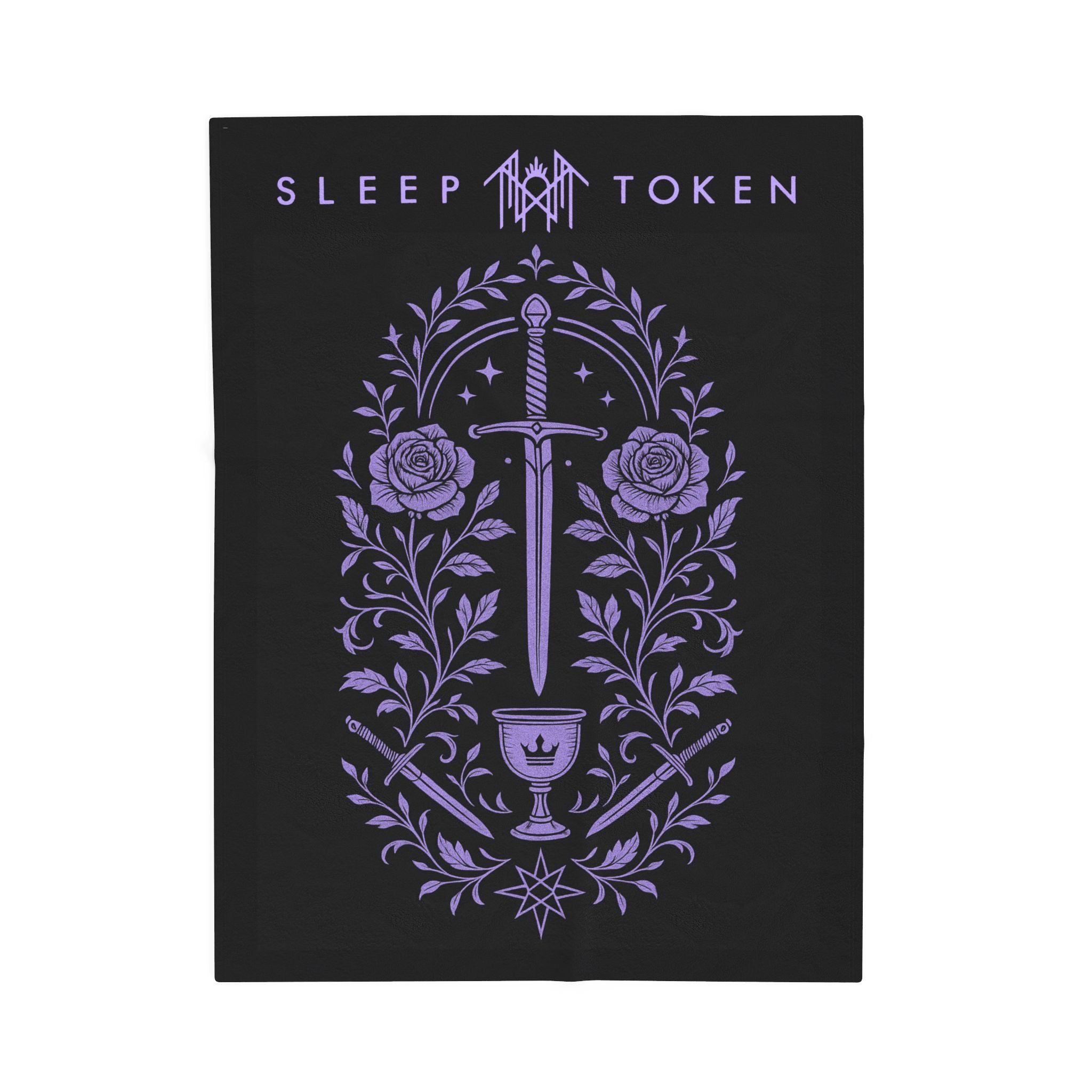 Sleep T Plush Blanket | Cozy Home Decor, Fan Gift, Soft Throw for Autumn Nights, Halloween Decor, Unique Present