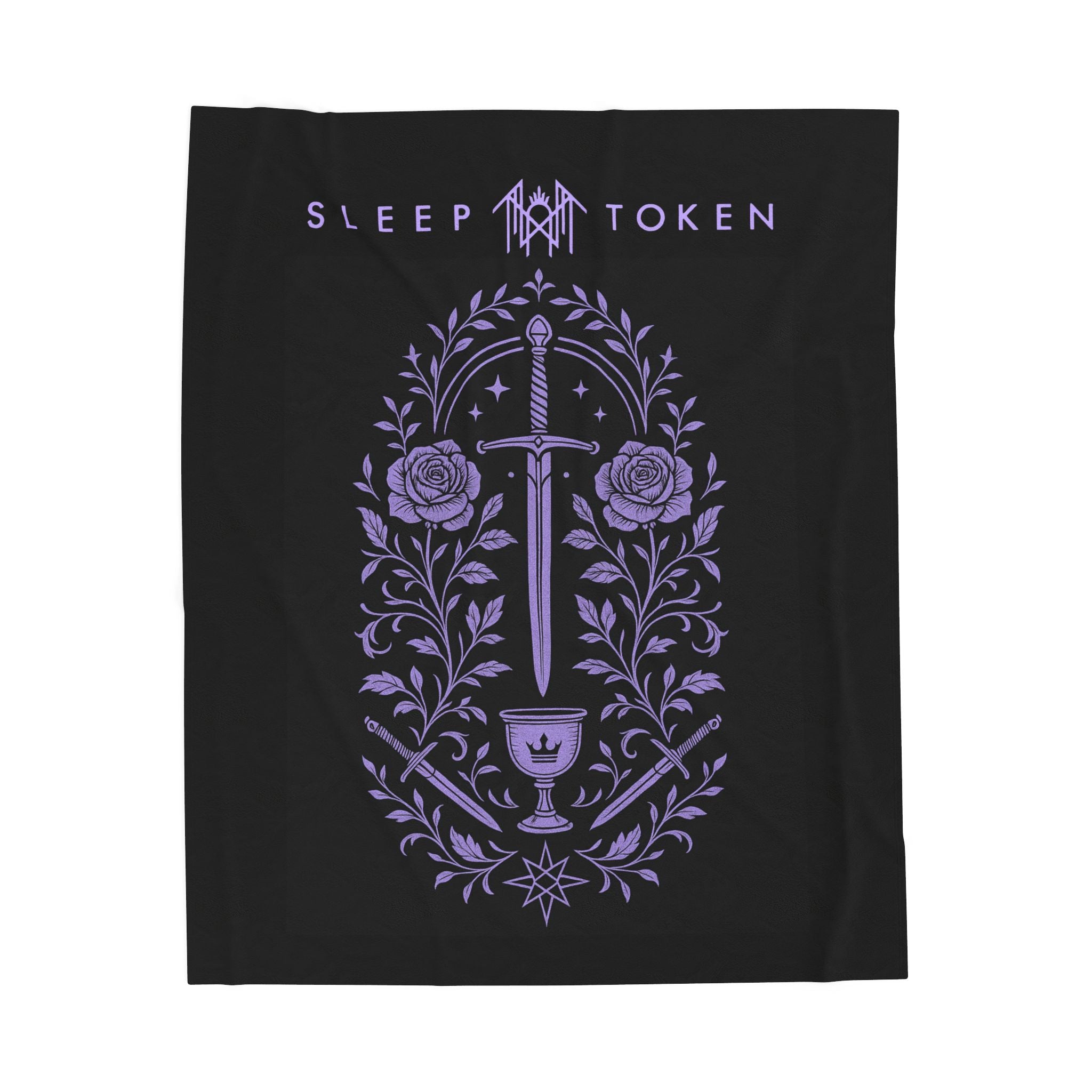 Sleep T Plush Blanket | Cozy Home Decor, Fan Gift, Soft Throw for Autumn Nights, Halloween Decor, Unique Present