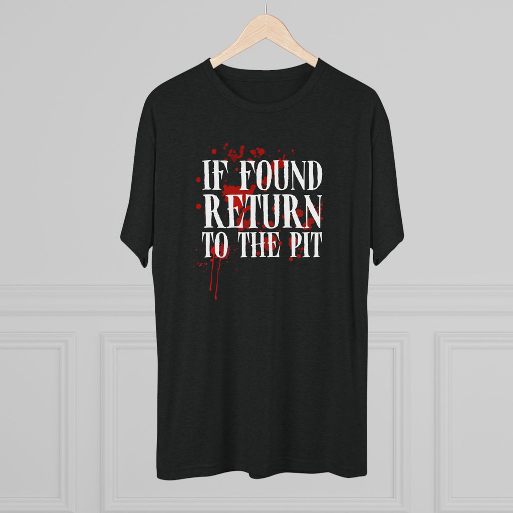 If Found, Return to the Pit Shirt | Emo Punk Rock Concert Tee | Scene Aesthetic Graphic T-Shirt | Festival & Mosh Pit Outfit