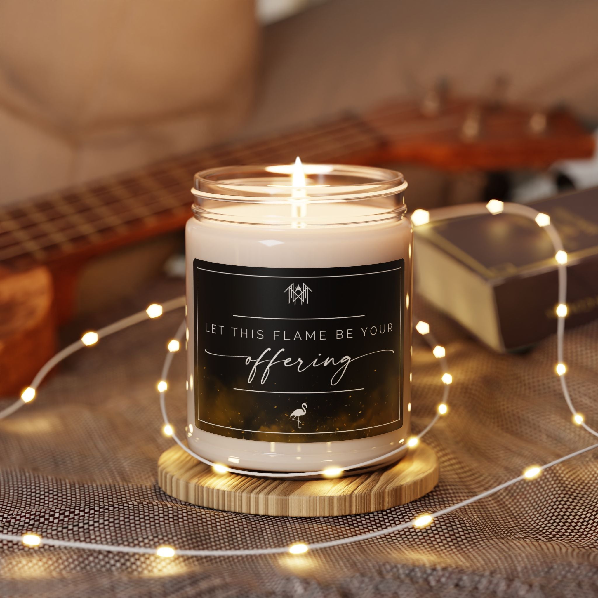 Let This Flame Be Your Offering Candle | Ritual-Inspired Aromatherapy Soy Candle, Relaxing Home Decor, Eco-Friendly Gift, Self-Care, Meditation