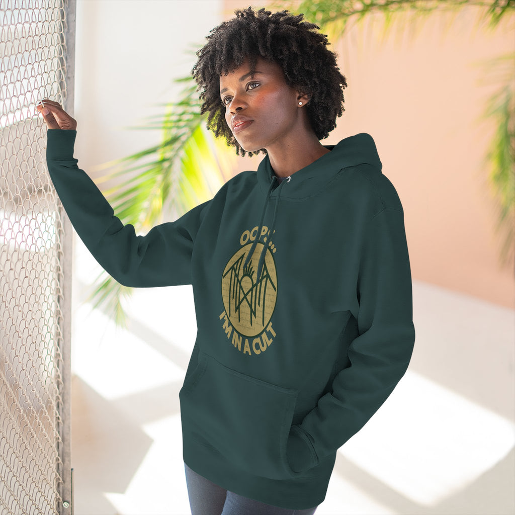 Funny Three-Panel Fleece Hoodie – Cozy Gift for Friends, Casual Wear, Birthday Present, Personalized Style
