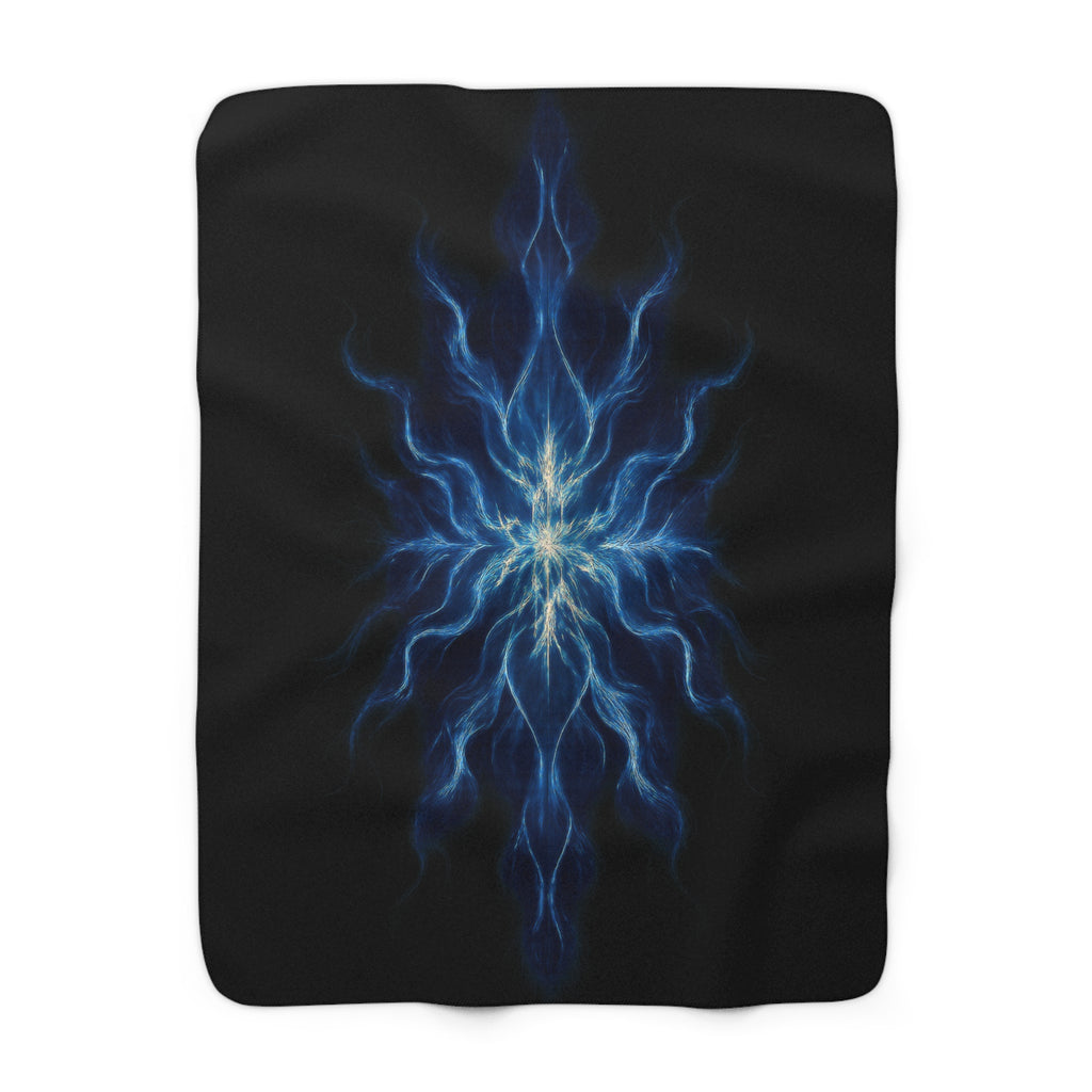 Damocles Sherpa Fleece Blanket | Spectral Devotion Collection – Soft Cozy Throw for Couch, Warm Winter Home Decor Gift