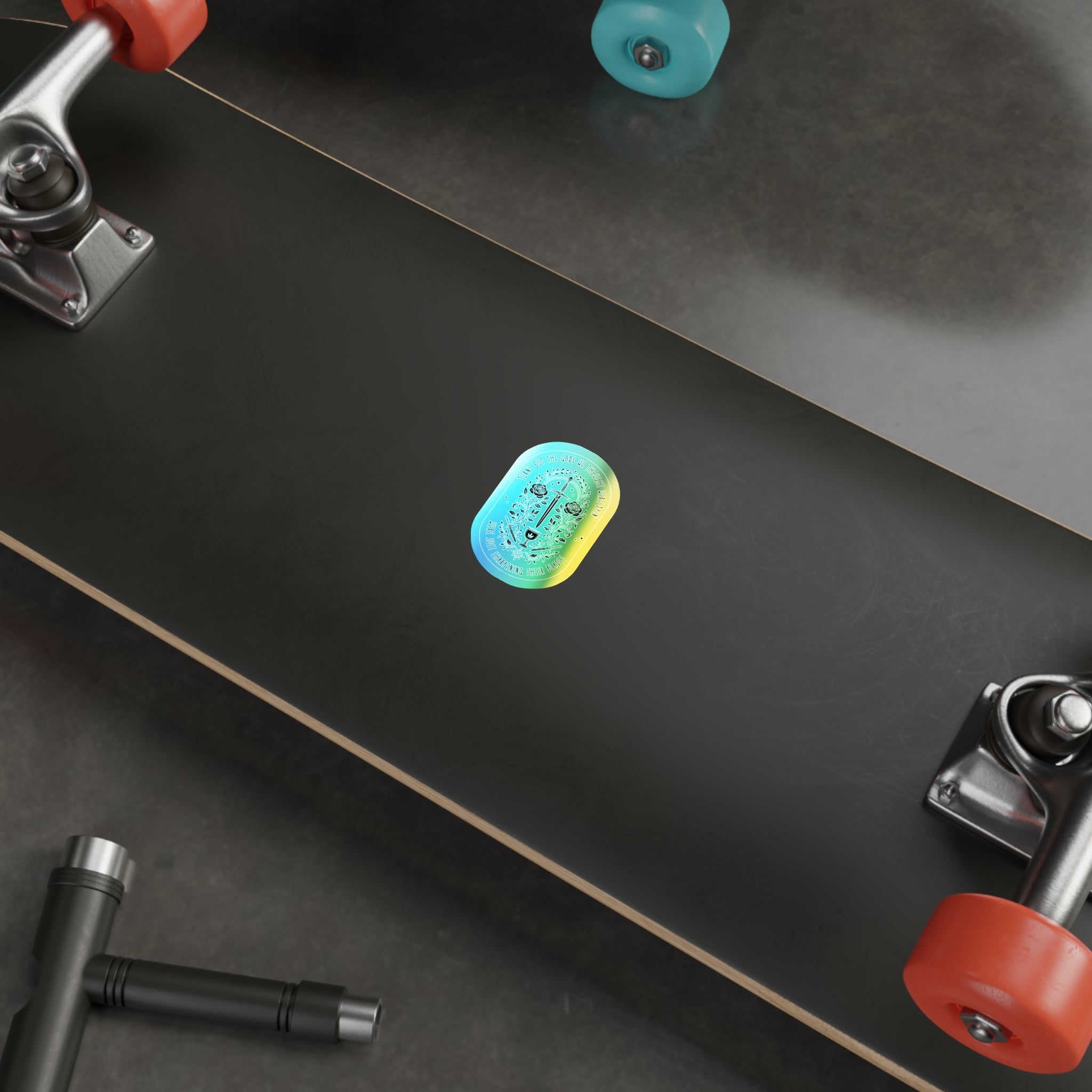 Sharpening Their Blades – Sticker (Rainbow Holo Look)