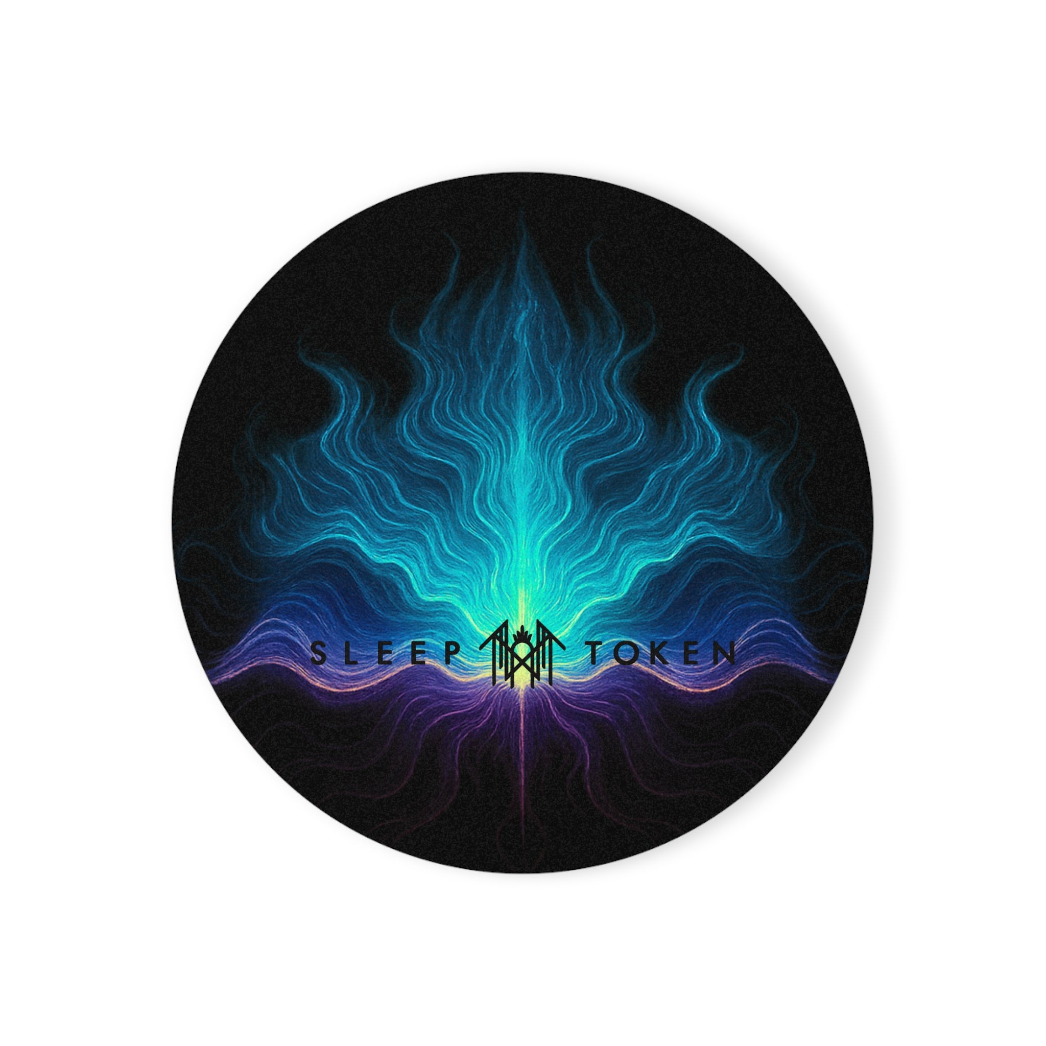 Sleep T Spectral Devotion: Infinite Baths Coaster | Unique Drink Coaster, Gift for Music Lovers, Home Decor, Housewarming Gift, Band Merchandise