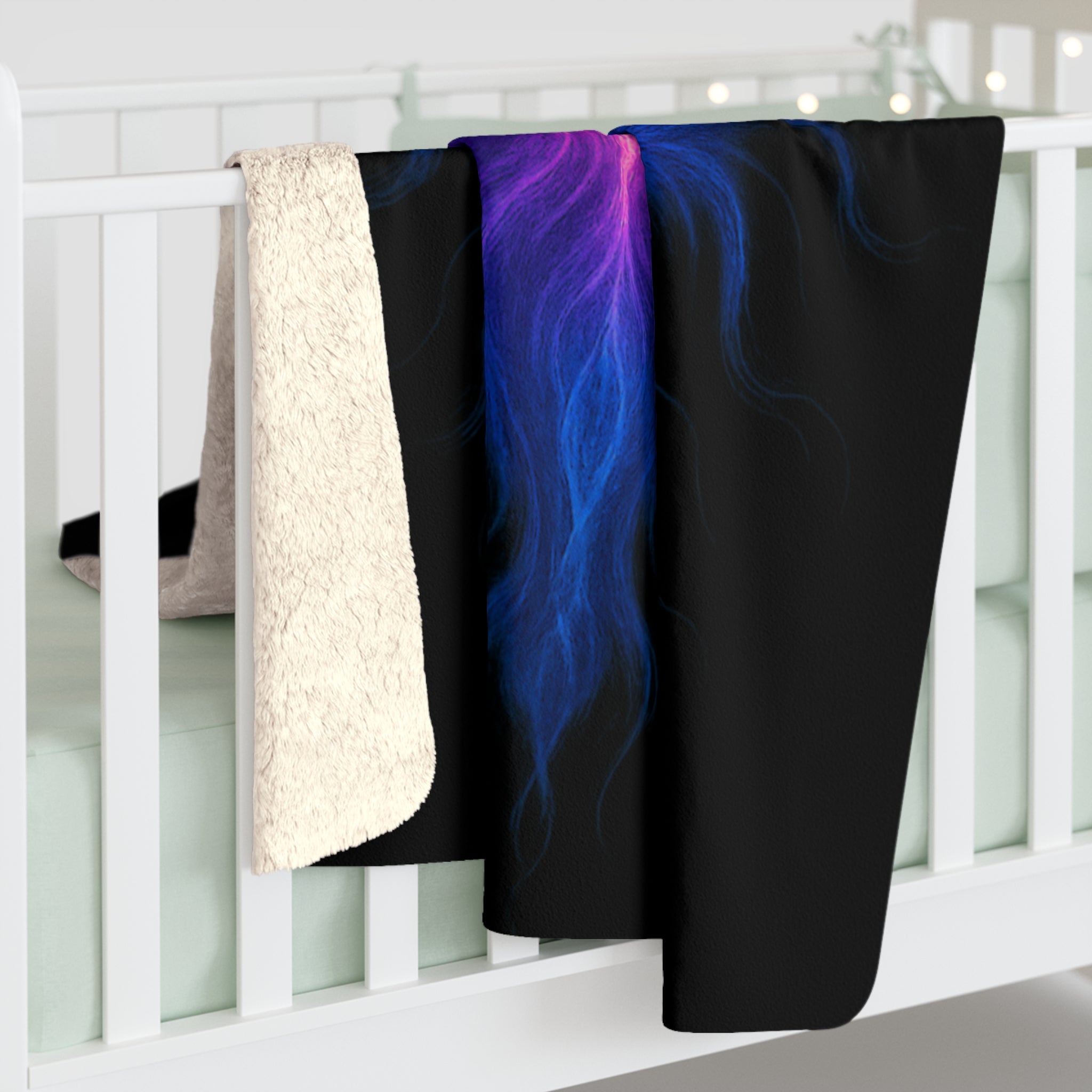 Even in Arcadia Inspired Sherpa Fleece Blanket | Spectral Devotion Collection – Soft Cozy Throw for Couch, Warm Winter Home Decor Gift