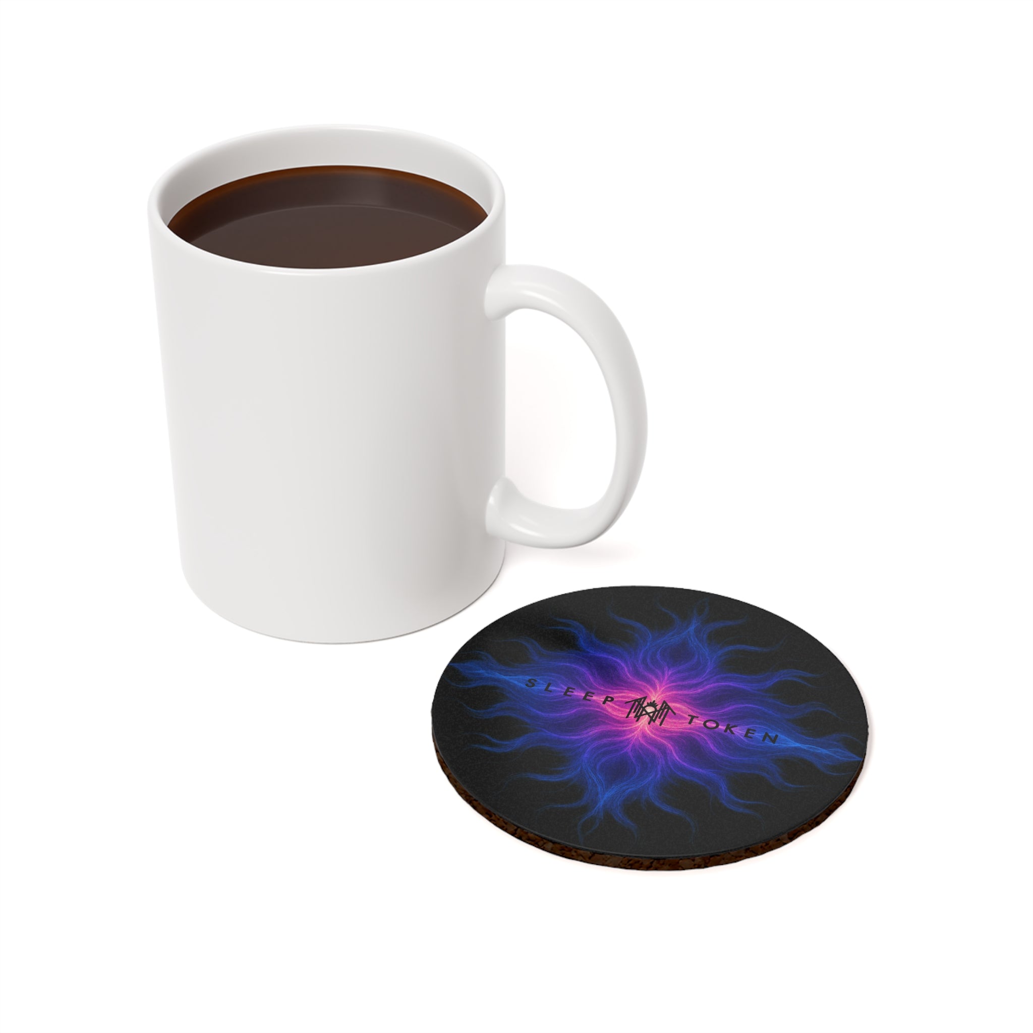 Sleep T Spectral Devotion: Even in Arcadia Coaster | Unique Drink Coaster, Gift for Music Lovers, Home Decor, Housewarming Gift, Band Merchandise