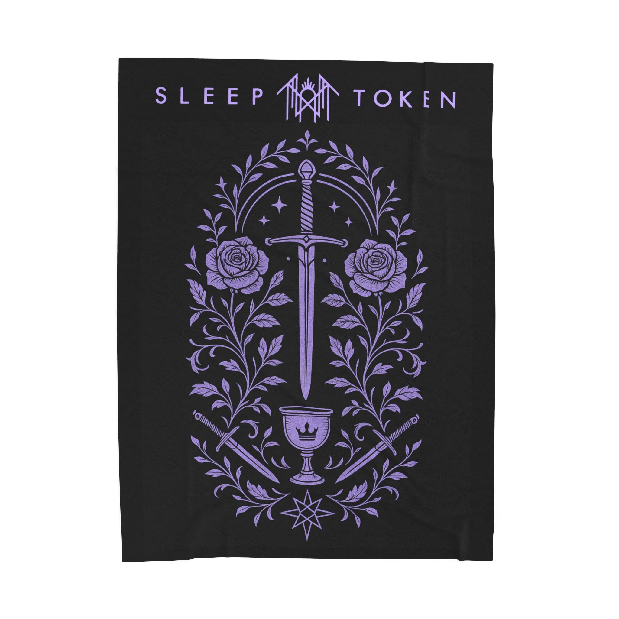 Sleep T Plush Blanket | Cozy Home Decor, Fan Gift, Soft Throw for Autumn Nights, Halloween Decor, Unique Present