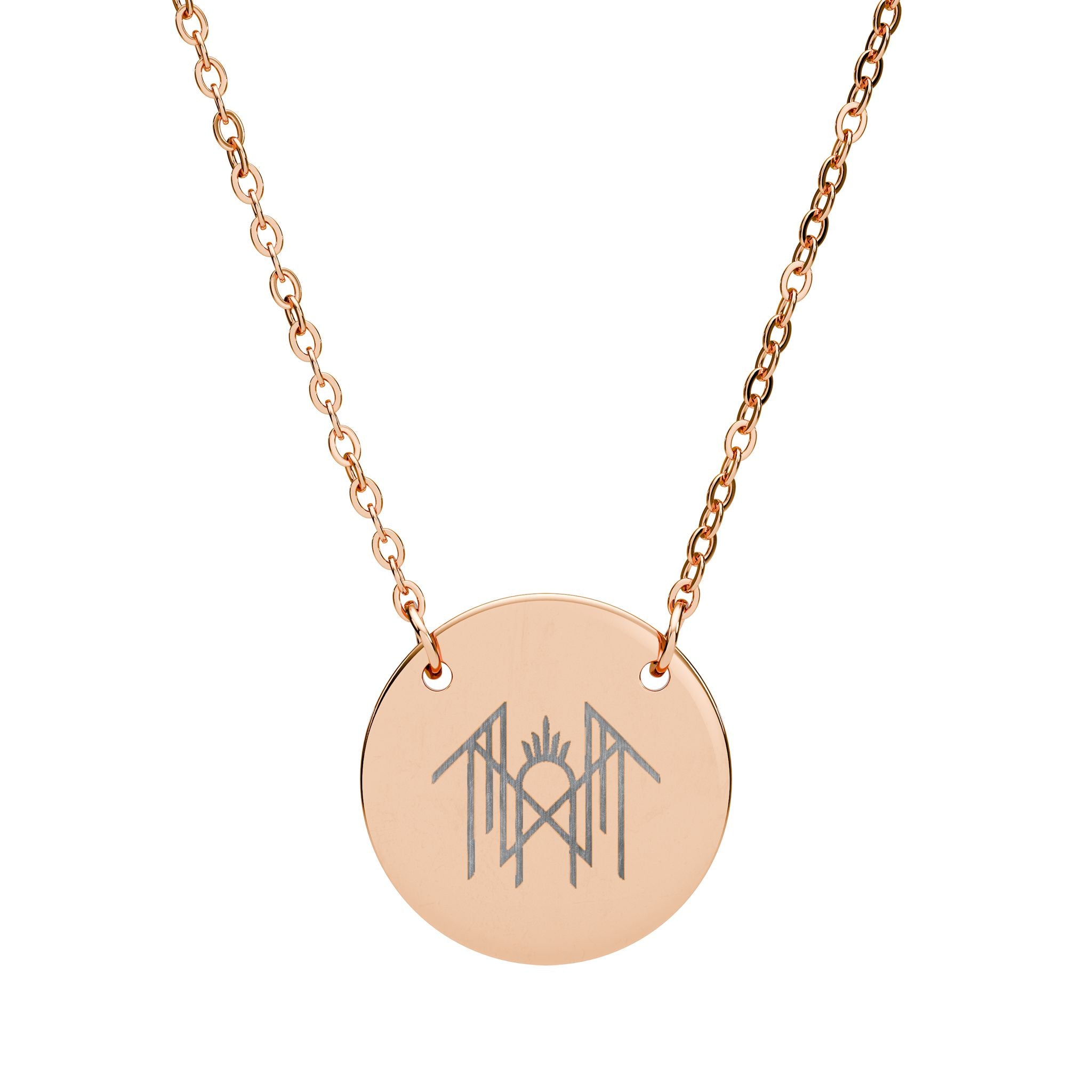 Stylish Circle Necklace with Engraved Design, Personalized Jewelry Gift, Minimalist Accessory for All Occasions, Unique Charm for [...]