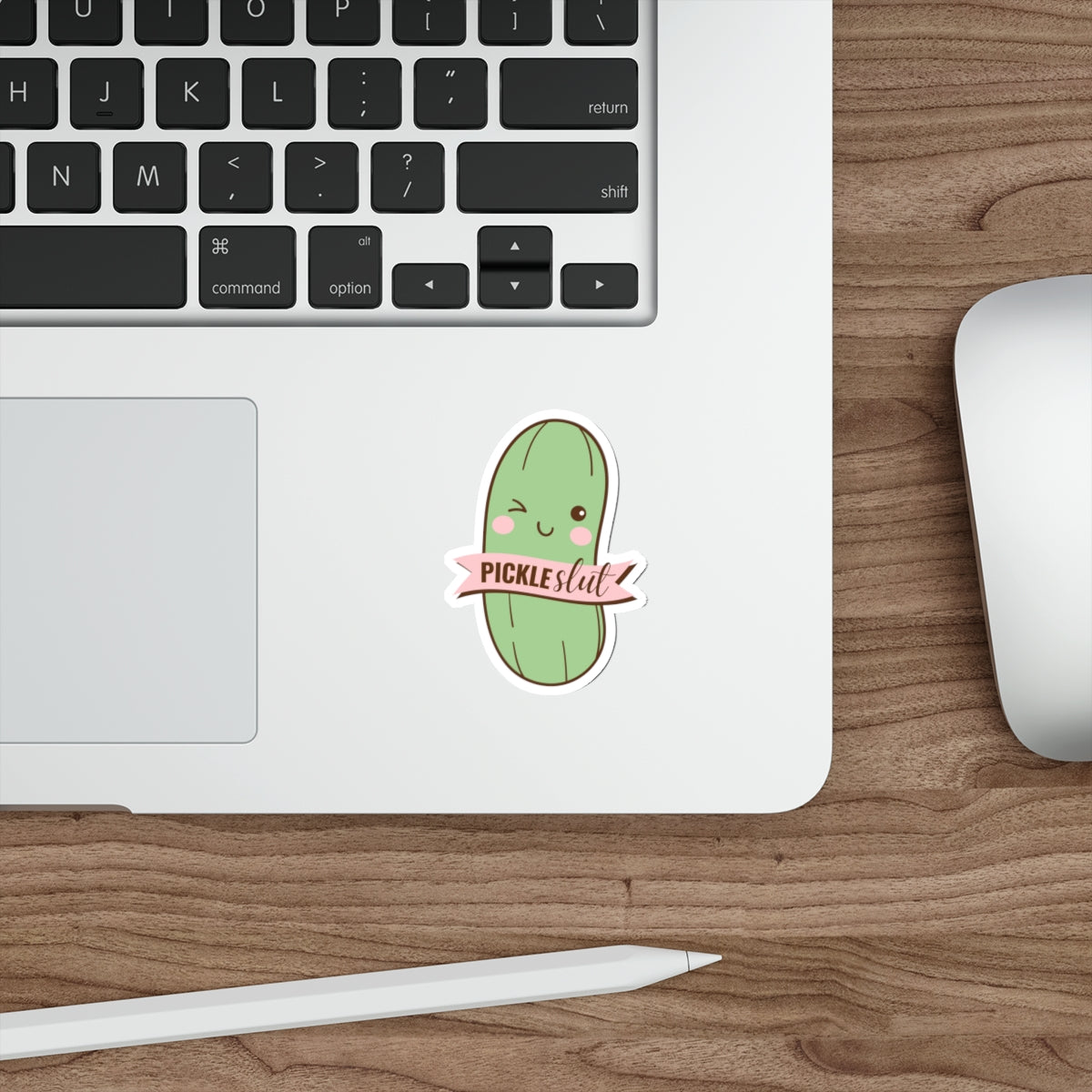 Pickle Slut Die-Cut Stickers | Cute Laptop Decor, Fun Gift for Foodies, Stickers for Water Bottles, Quirky Home Decor