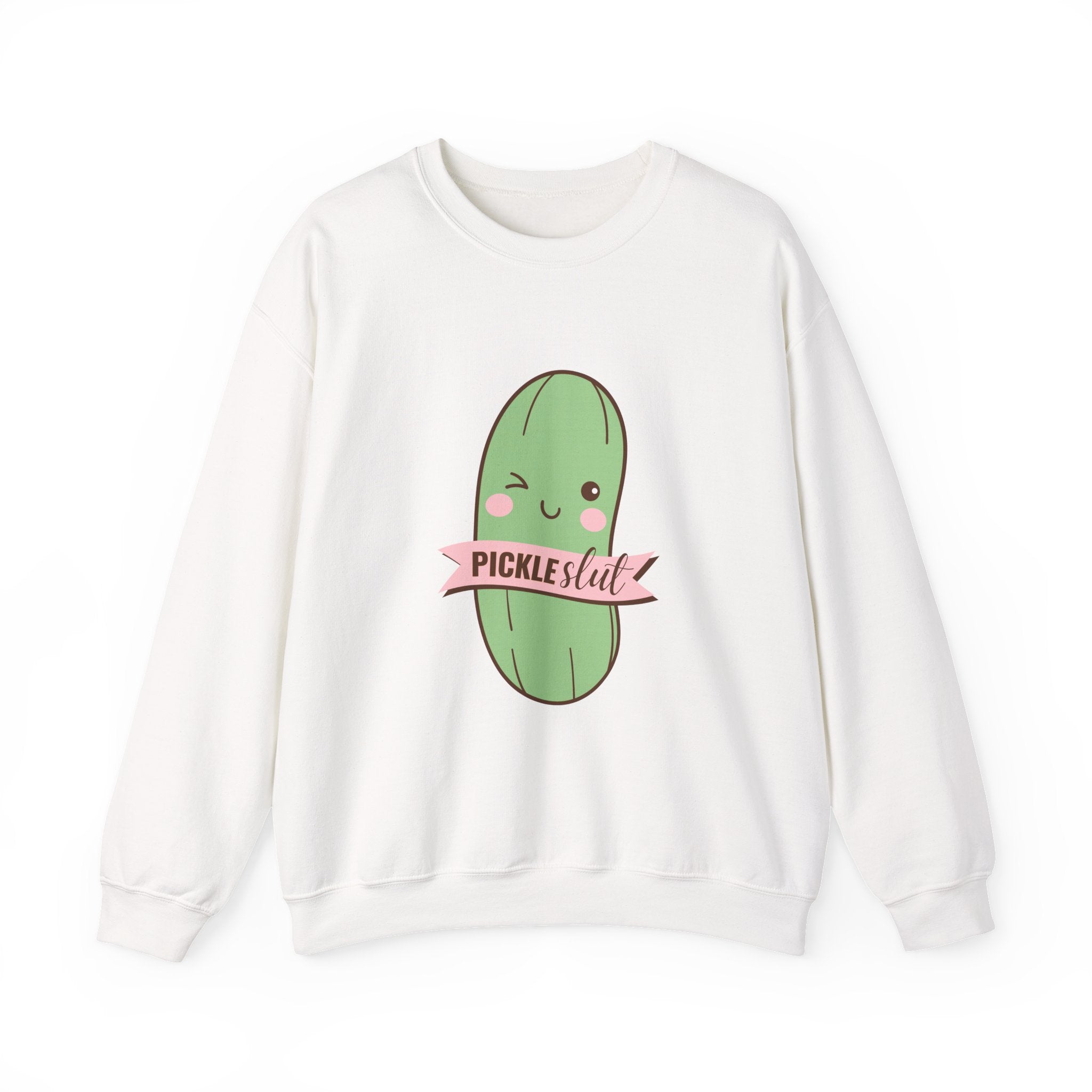 Pickle Lover Crewneck Sweatshirt, Cute Gifting for Foodies, Unisex Funny Sweatshirt, Quirky Casual Wear, Ideal for Birthdays