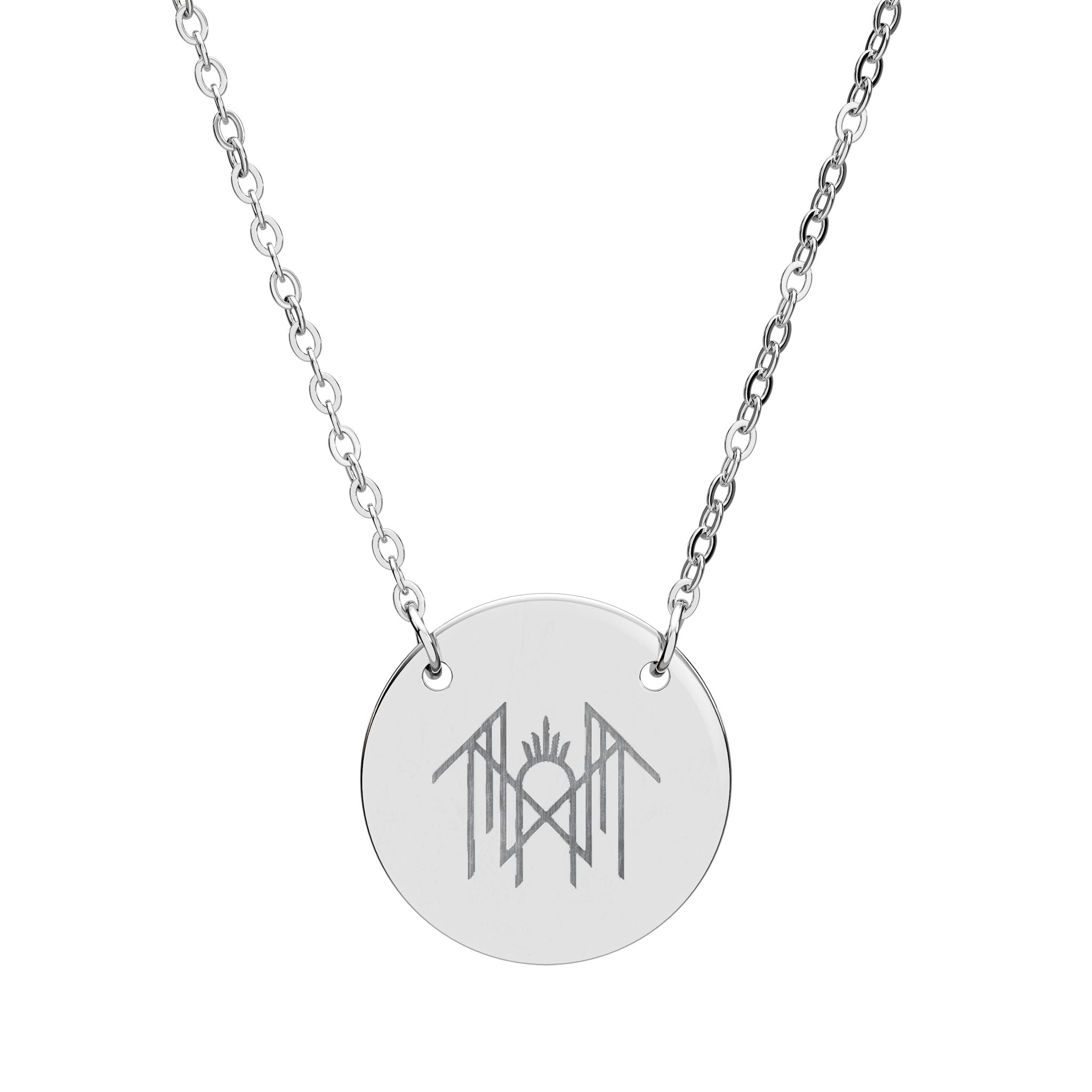 Stylish Circle Necklace with Engraved Design, Personalized Jewelry Gift, Minimalist Accessory for All Occasions, Unique Charm for [...]