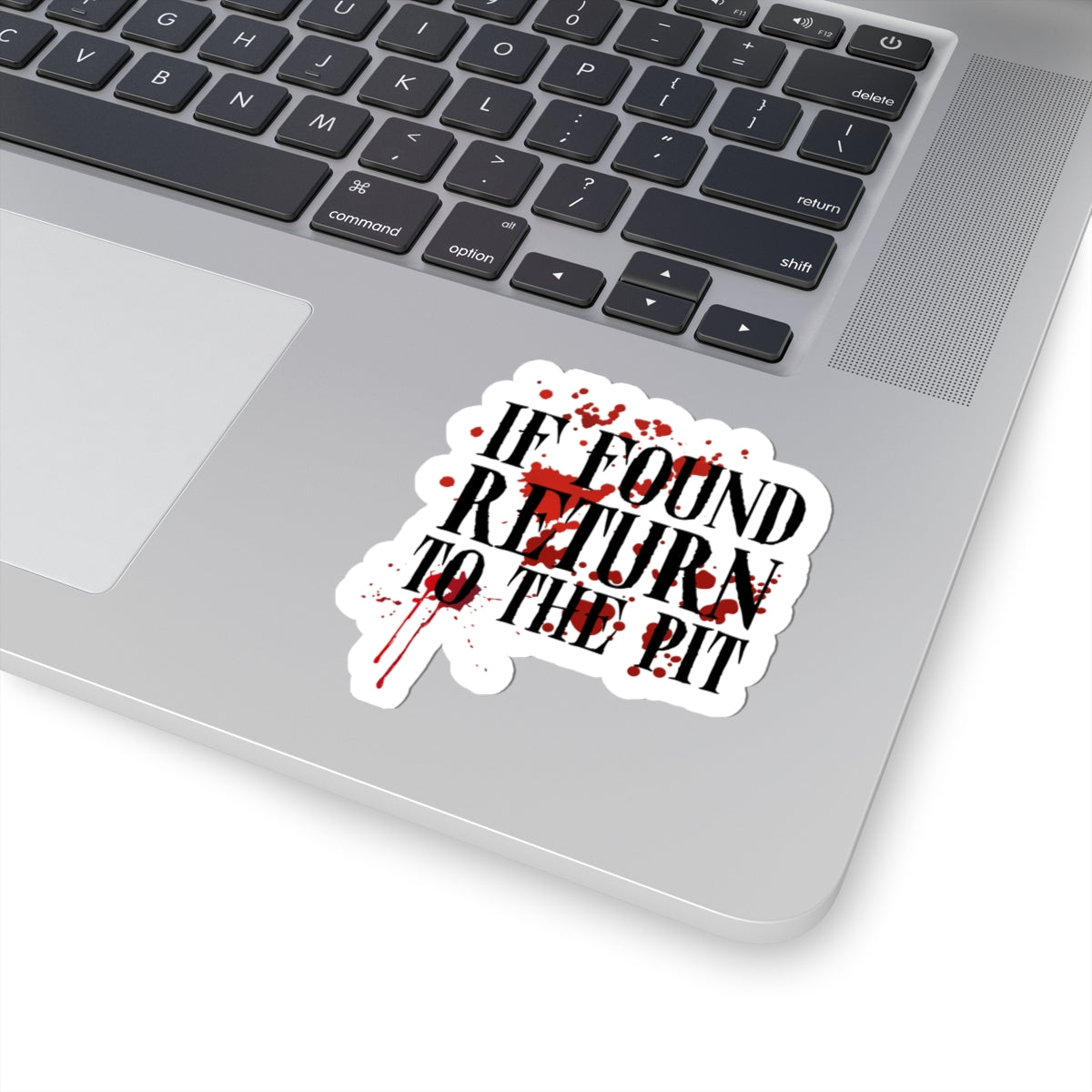 If Found, Return to the Pit Sticker | Emo Punk Rock Vinyl Decal | Scene Aesthetic Laptop & Water Bottle Sticker
