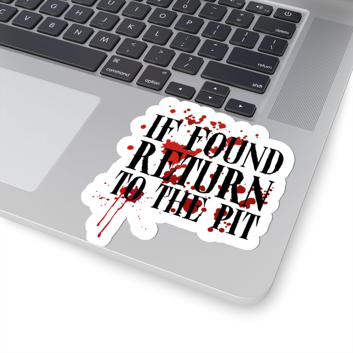 If Found, Return to the Pit Sticker | Emo Punk Rock Vinyl Decal | Scene Aesthetic Laptop & Water Bottle Sticker