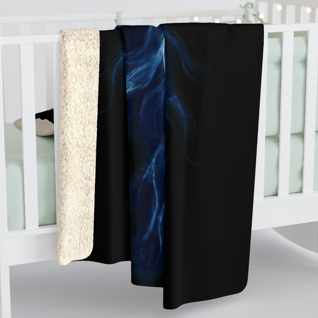 Damocles Sherpa Fleece Blanket | Spectral Devotion Collection – Soft Cozy Throw for Couch, Warm Winter Home Decor Gift