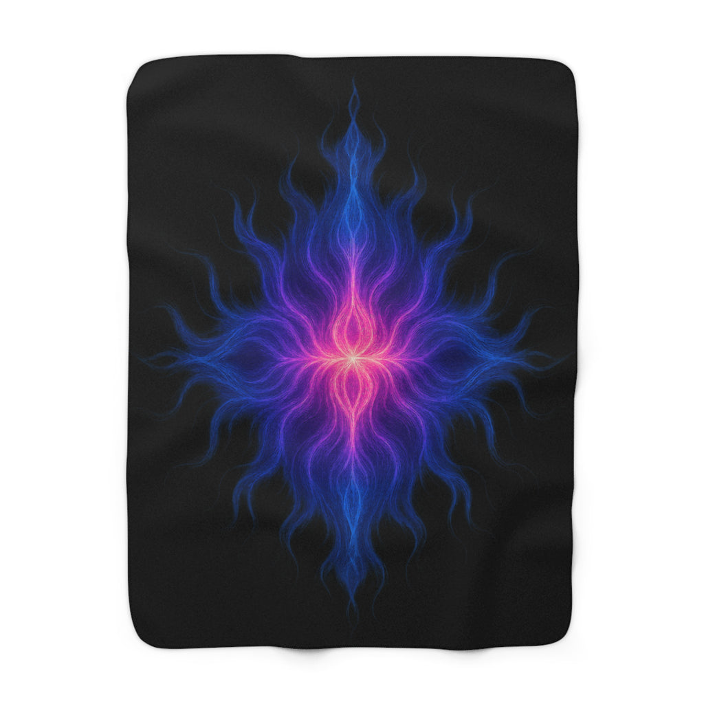 Even in Arcadia Inspired Sherpa Fleece Blanket | Spectral Devotion Collection – Soft Cozy Throw for Couch, Warm Winter Home Decor Gift