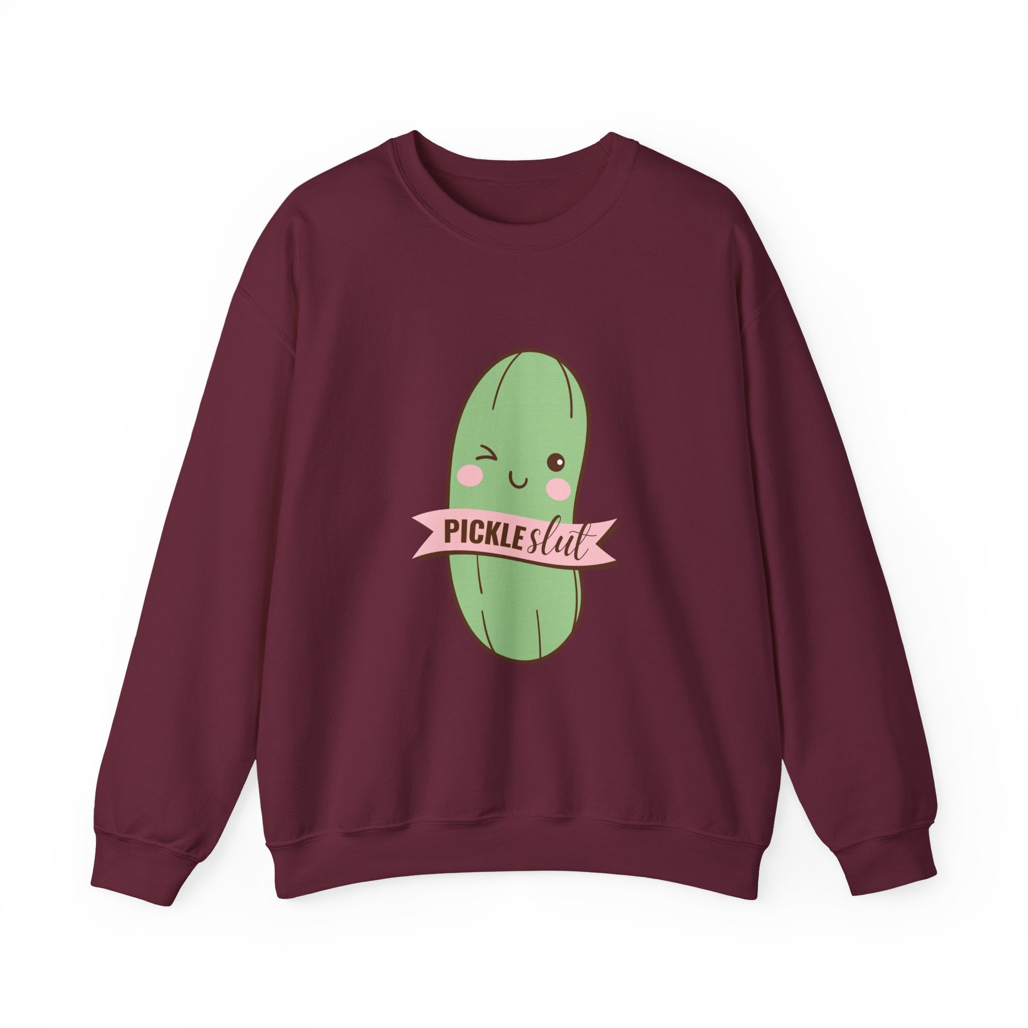 Pickle Lover Crewneck Sweatshirt, Cute Gifting for Foodies, Unisex Funny Sweatshirt, Quirky Casual Wear, Ideal for Birthdays