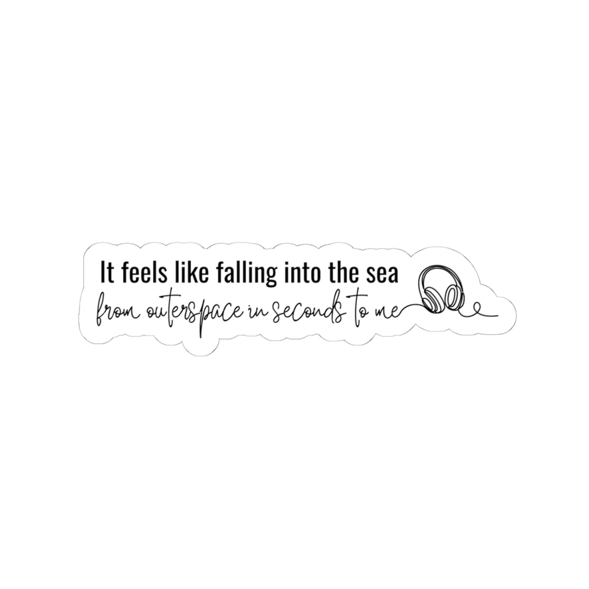 Falling Into the Sea Sticker