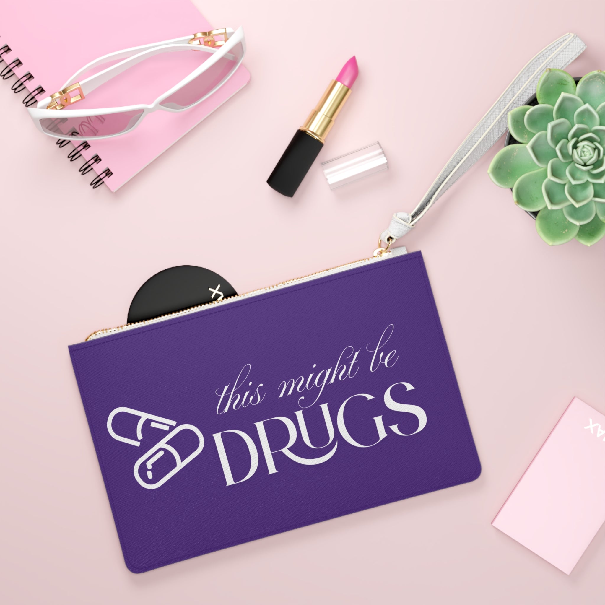 Quirky Clutch Bag - Fun Purse for Parties, Festivals, Gifts, Vibrant Design, Humor, Unique Accessory