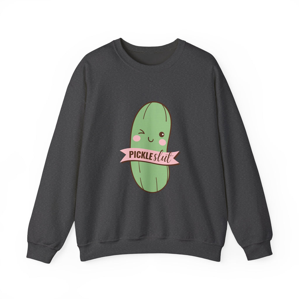 Pickle Lover Crewneck Sweatshirt, Cute Gifting for Foodies, Unisex Funny Sweatshirt, Quirky Casual Wear, Ideal for Birthdays