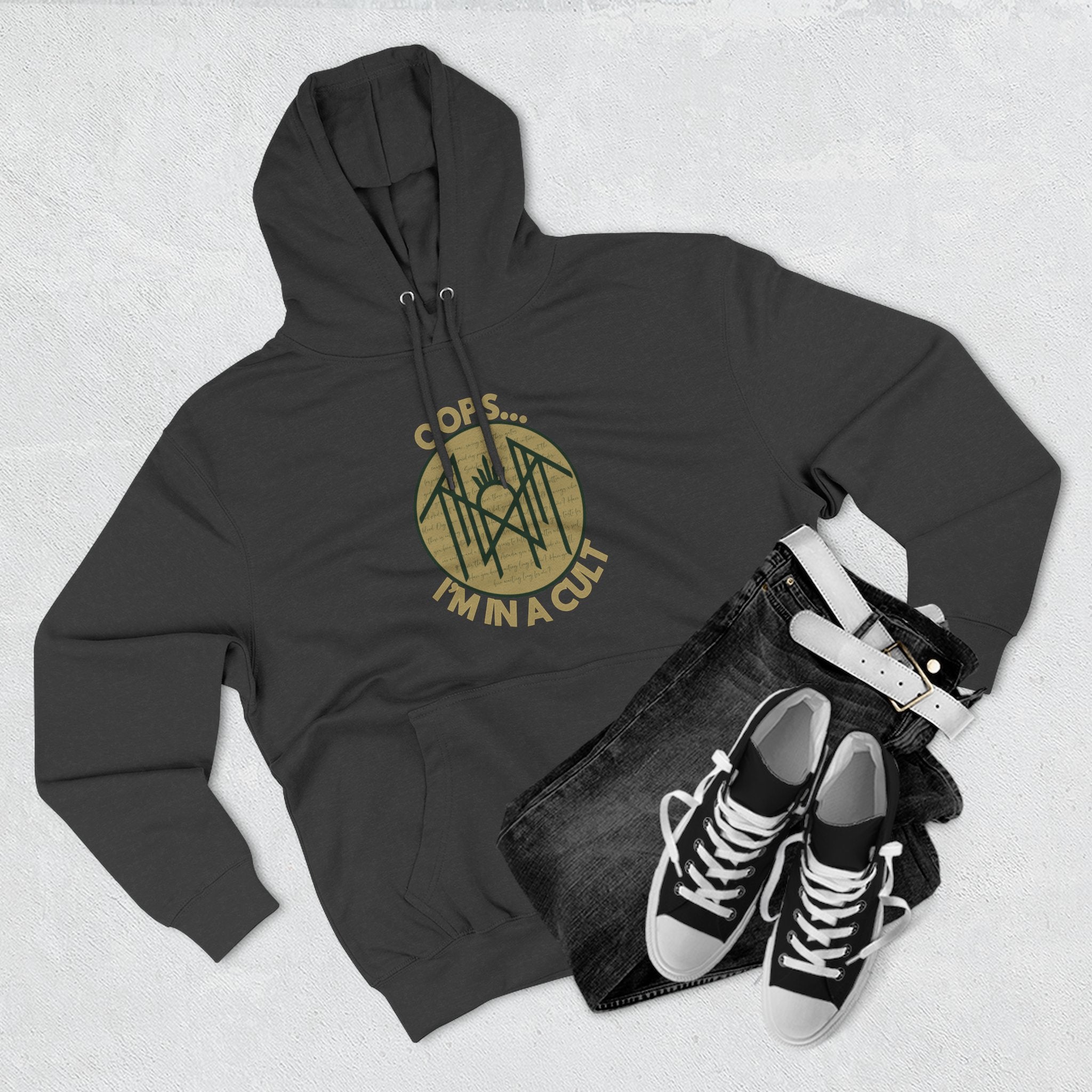 Funny Three-Panel Fleece Hoodie – Cozy Gift for Friends, Casual Wear, Birthday Present, Personalized Style