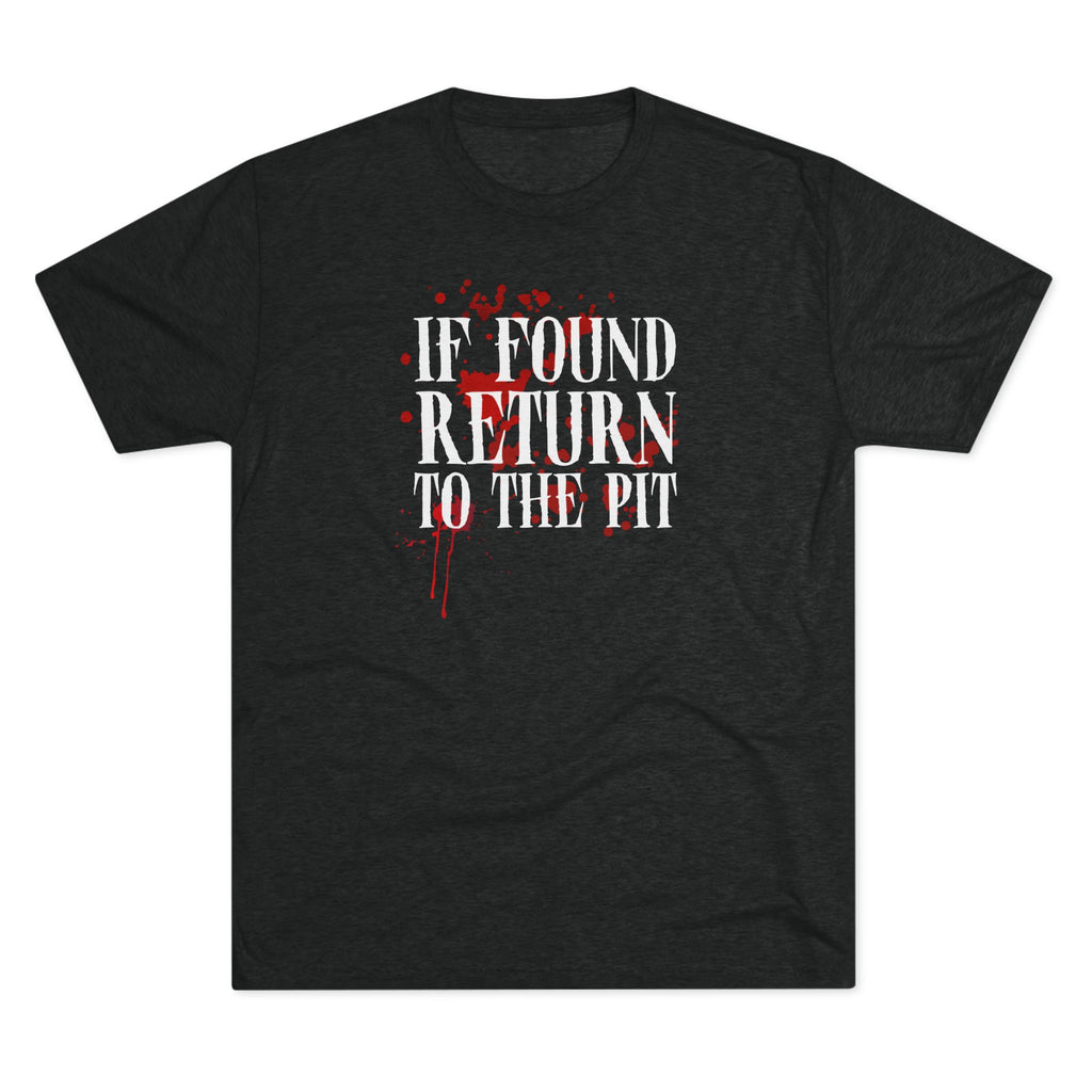 If Found, Return to the Pit Shirt | Emo Punk Rock Concert Tee | Scene Aesthetic Graphic T-Shirt | Festival & Mosh Pit Outfit