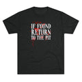 If Found, Return to the Pit Shirt | Emo Punk Rock Concert Tee | Scene Aesthetic Graphic T-Shirt | Festival & Mosh Pit Outfit