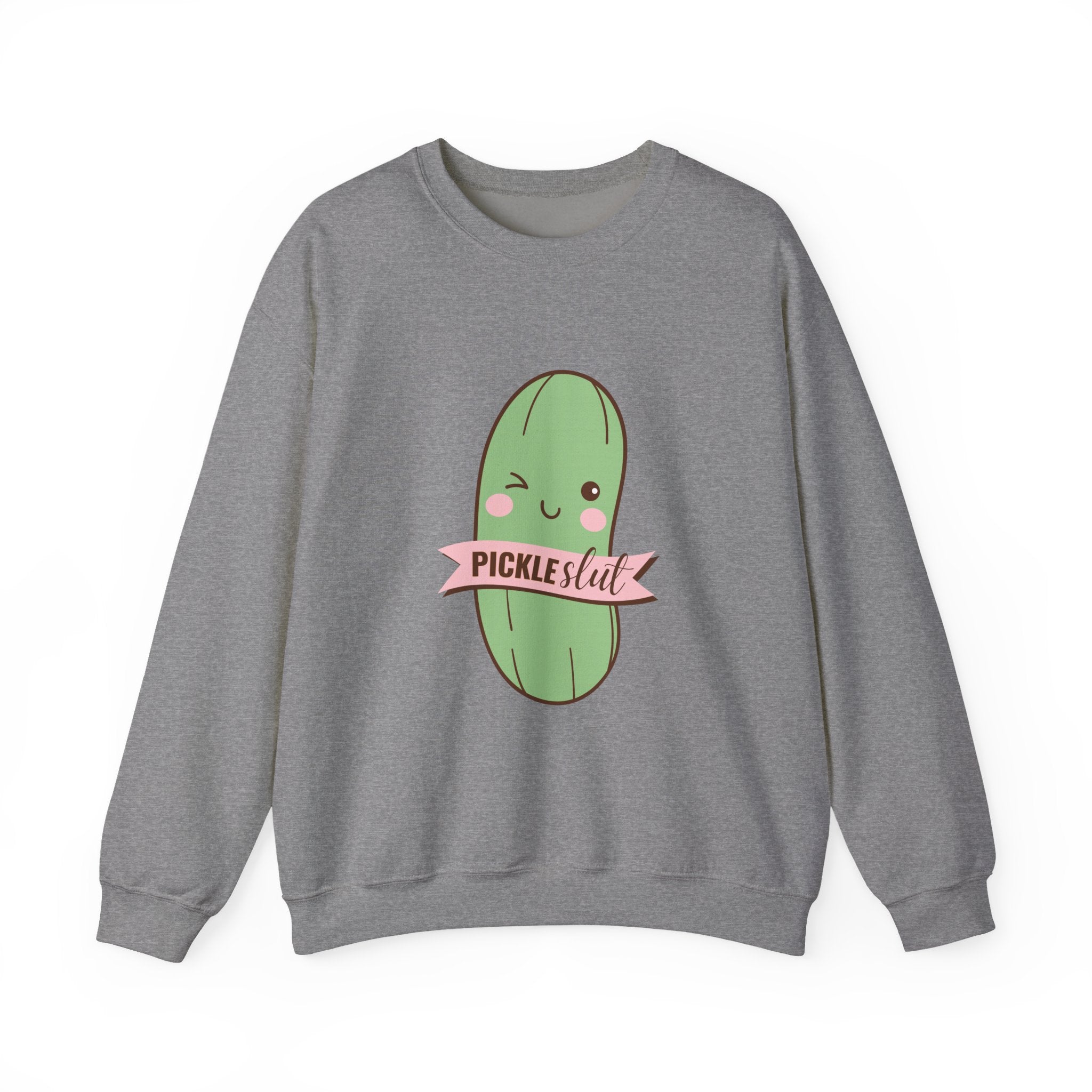 Pickle Lover Crewneck Sweatshirt, Cute Gifting for Foodies, Unisex Funny Sweatshirt, Quirky Casual Wear, Ideal for Birthdays