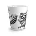 Funny Raccoon Latte Mug - Whimsical Gift for Sassy Animal Lovers, Coffee Addicts, Cute Kitchen Decor, Birthday, Holiday Presents